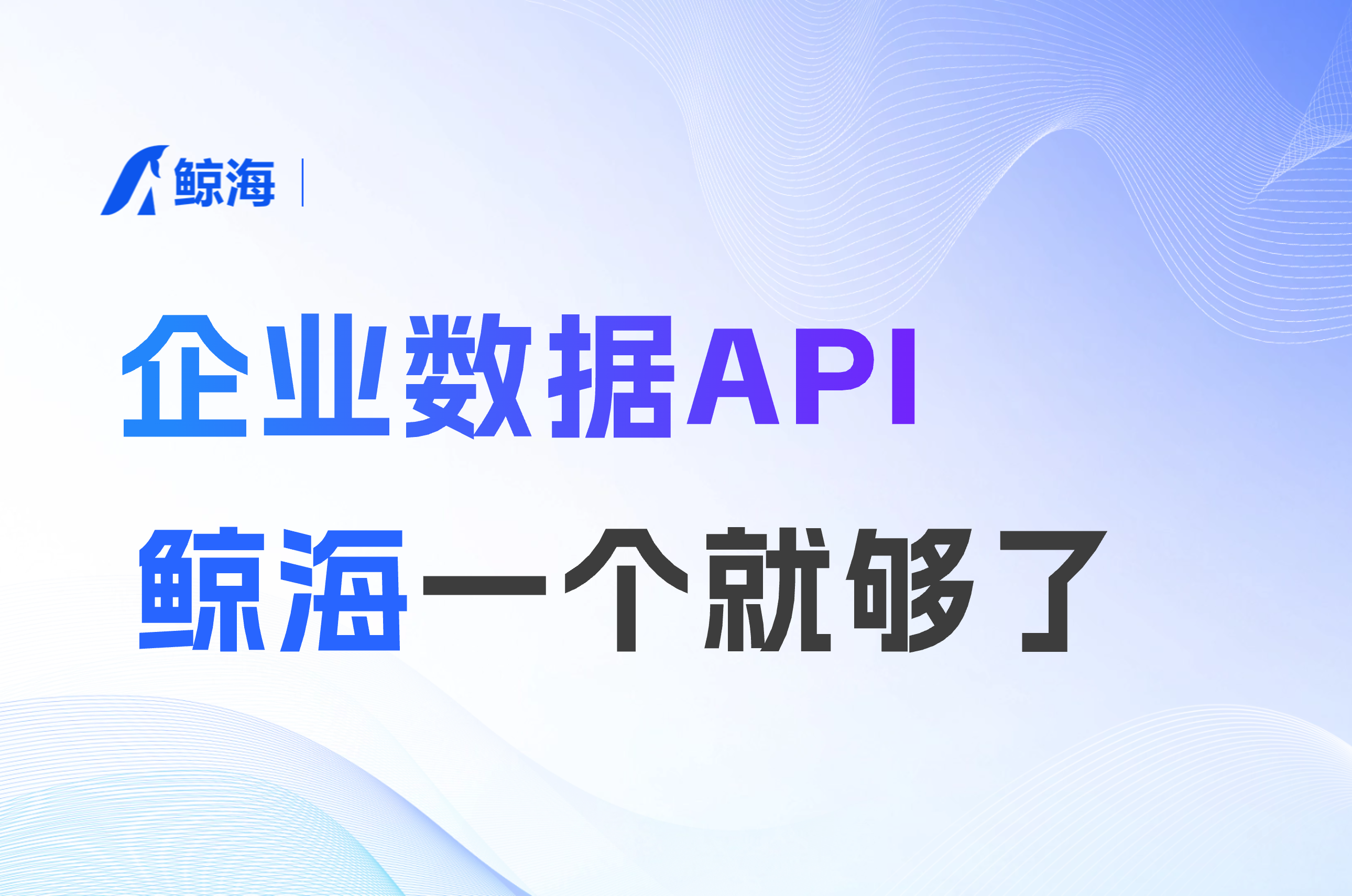 企业数据API怎么选?鲸海数据用5亿企业实体、T+0更新给出答案