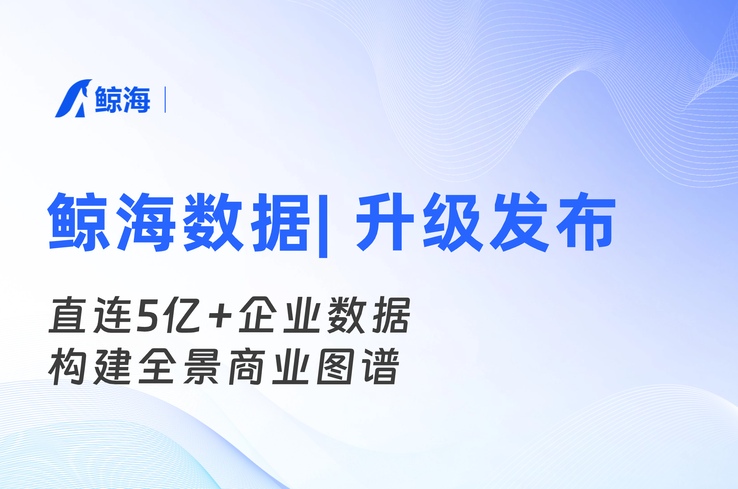 鲸海数据企业信息查询API正式发布!5亿企业实体一键调用